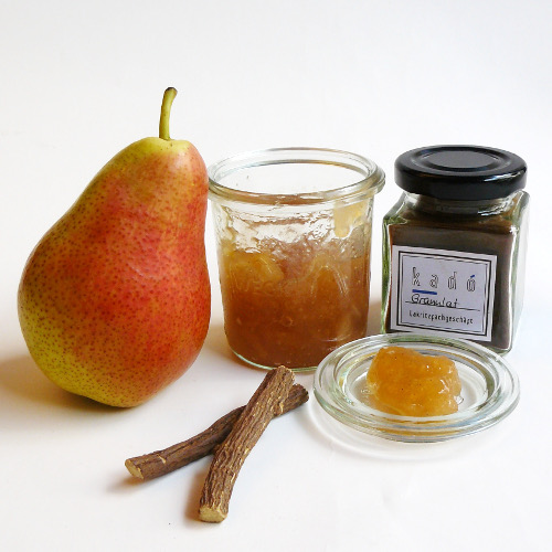 Birnenmarmelade mit Lakritz