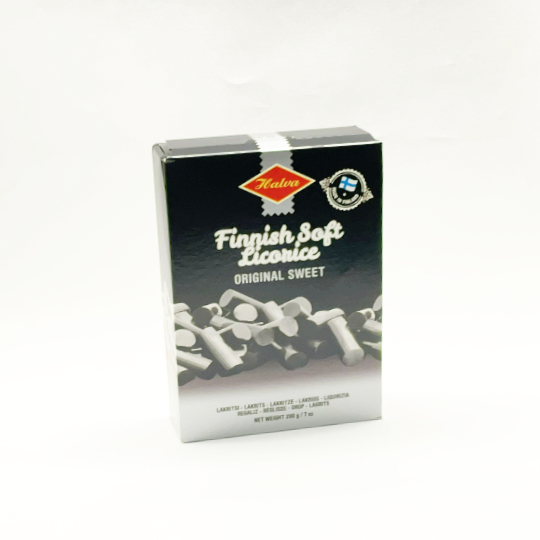Finnish sweet soft licorice, 200g-box