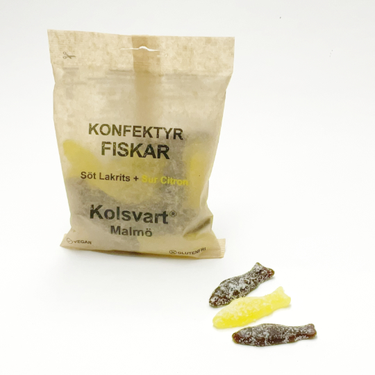 Lakrits Fiskar Citron, 120g-T&uuml;te
