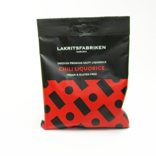 Lakritsfabriken Salty & Chili, 100g-bag