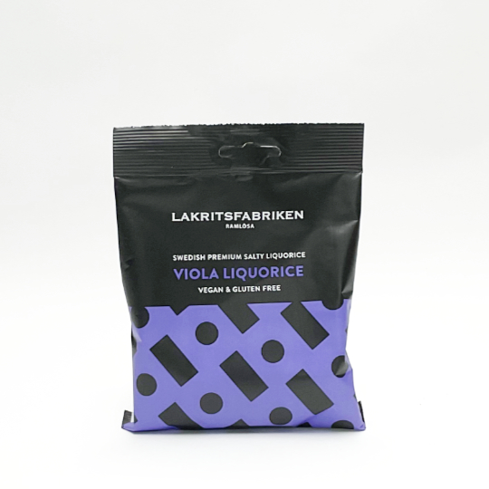 Lakritsfabriken Salzig & Veilchen, 100g-T&uuml;te