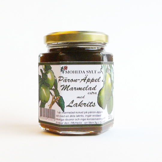 Marmelade mit Apfel-Birne & Lakritz, 220g-Glas