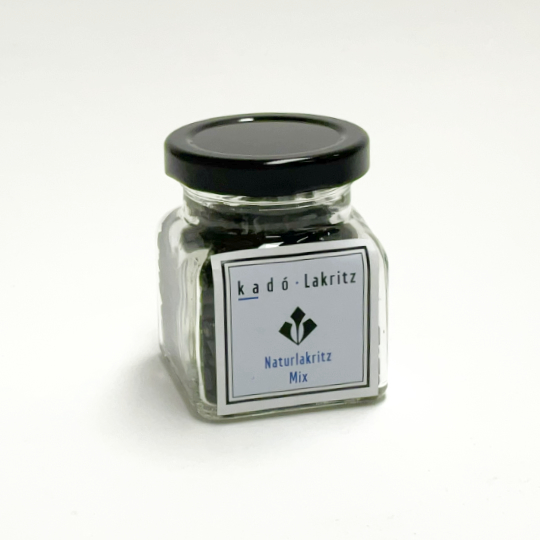 Naturlakritz-MIschung 80g-Glas